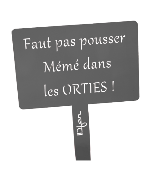 Étiquette de jardin