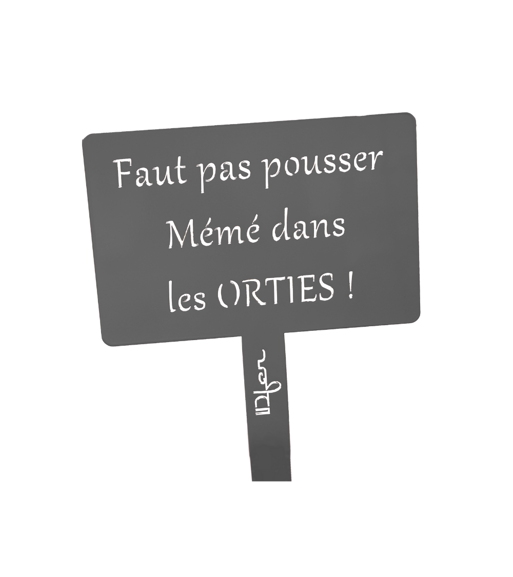 Étiquette de jardin