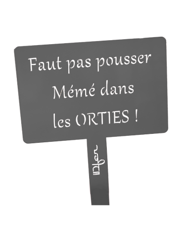 Étiquette de jardin