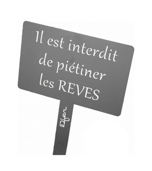 Étiquette de jardin