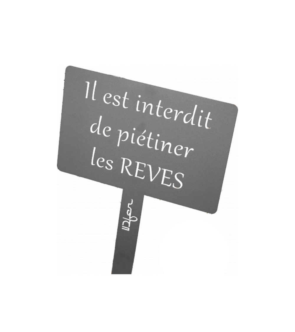 Étiquette de jardin