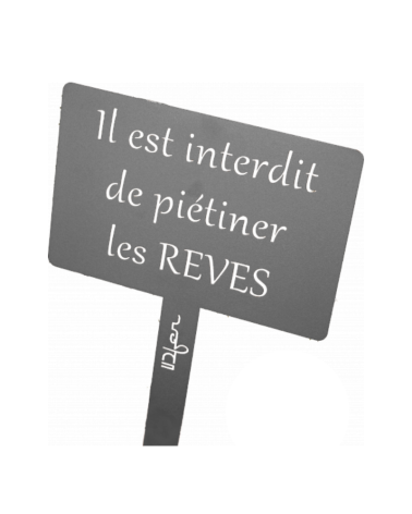 Étiquette de jardin