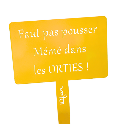 Étiquette de jardin
