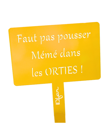 Étiquette de jardin