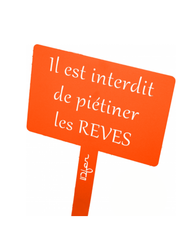 Étiquette de jardin