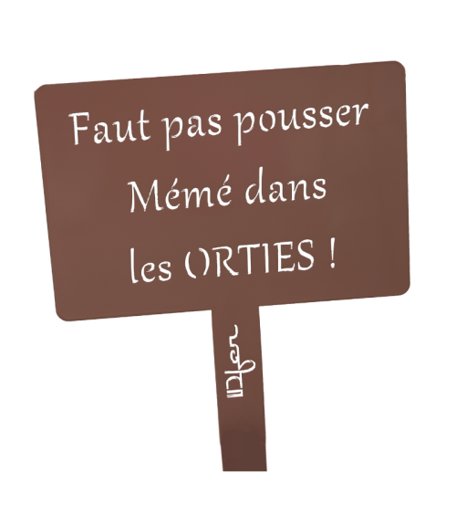 Étiquette de jardin