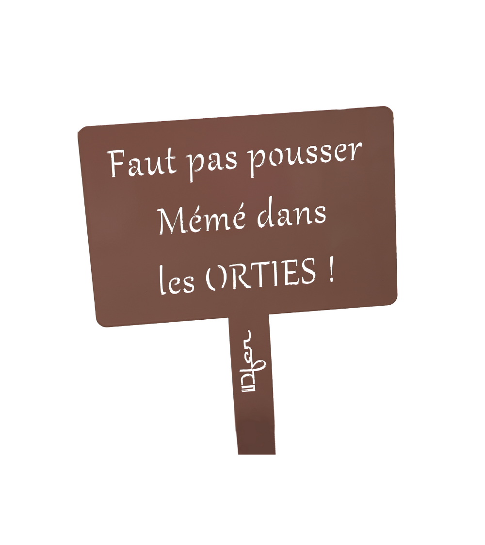 Étiquette de jardin