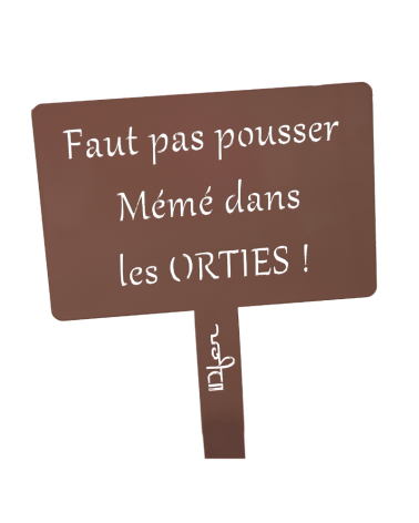 Étiquette de jardin