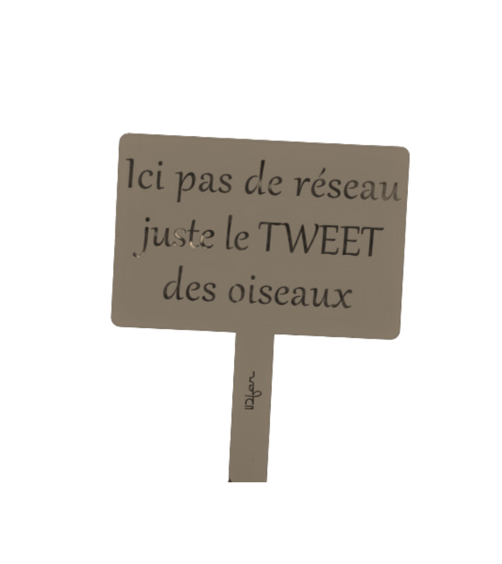 Étiquette de jardin