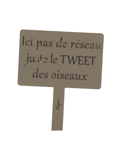 Étiquette de jardin