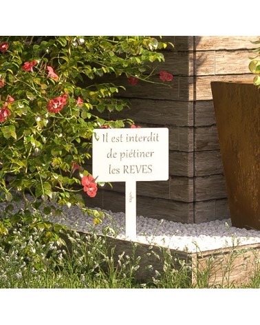 Étiquette de jardin