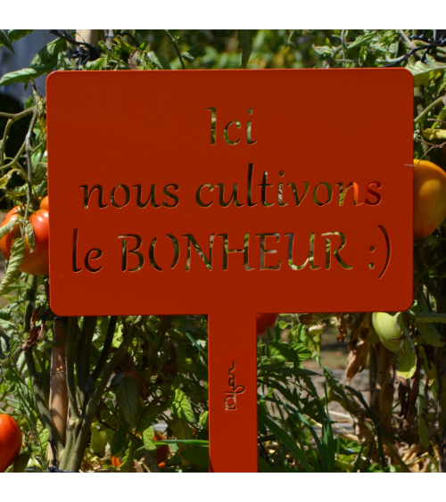 Étiquette de jardin