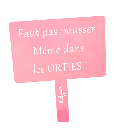 Étiquette de jardin personnalisée - IDfer