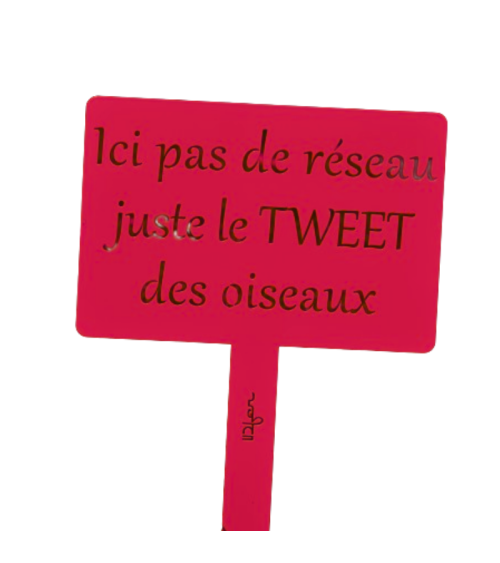 Pancarte de jardin en métal personnalisée - IDfer