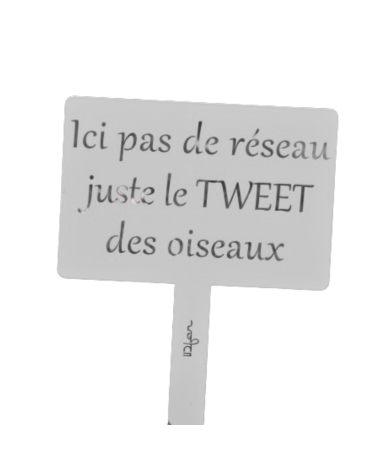 Pancarte de jardin en métal personnalisée - IDfer