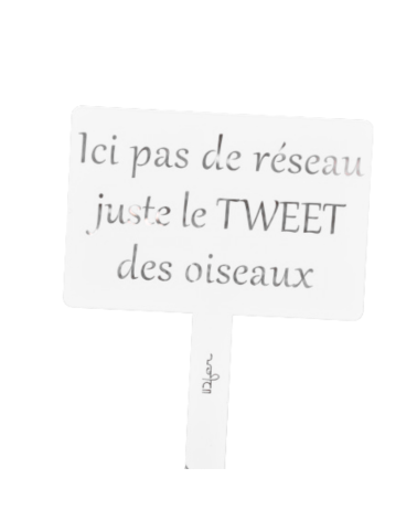 Pancarte de jardin en métal personnalisée - IDfer