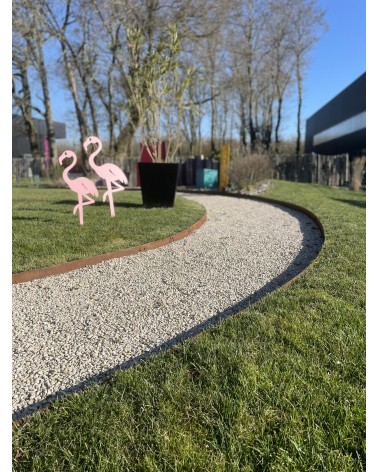 Bordures de jardin en corten