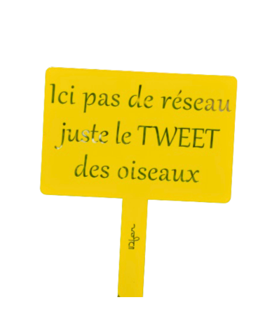 Pancarte de jardin en métal personnalisée - IDfer