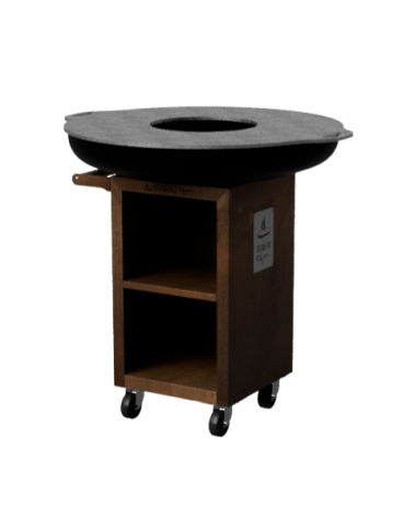 Brasero rond 100cm sur meuble
