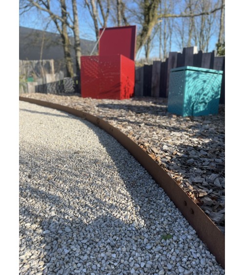 Kit de bordures de jardin en corten
