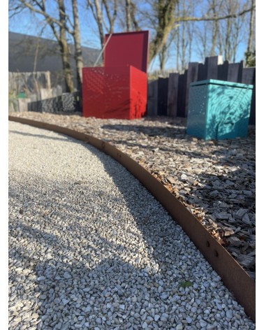 Kit de bordures de jardin en corten