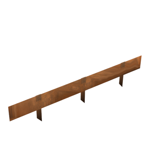 Kit de bordures de jardin en corten