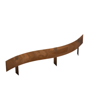 Kit de bordures de jardin en corten