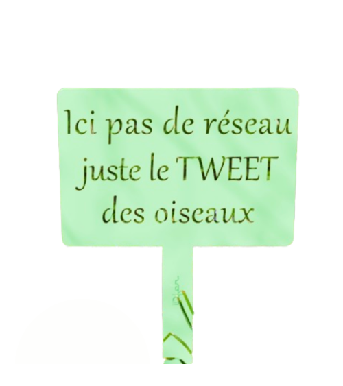 Pancarte de jardin en métal personnalisée - IDfer