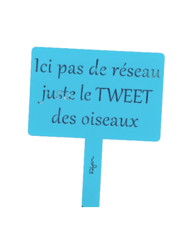 Pancarte de jardin en métal personnalisée - IDfer