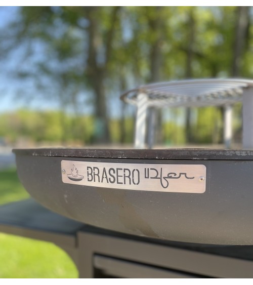 Brasero à poser 80cm avec plaque en inox