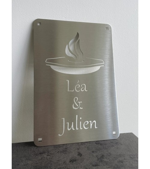 Plaque personnalisée pour brasero