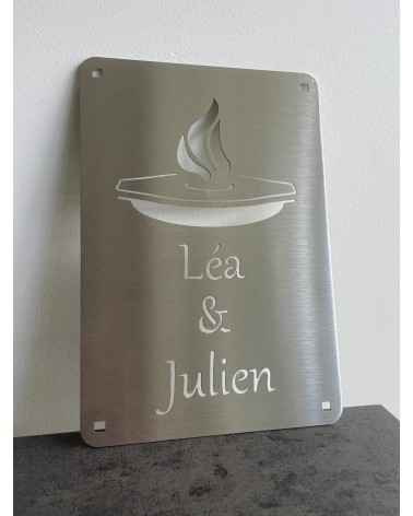 Plaque personnalisée pour brasero
