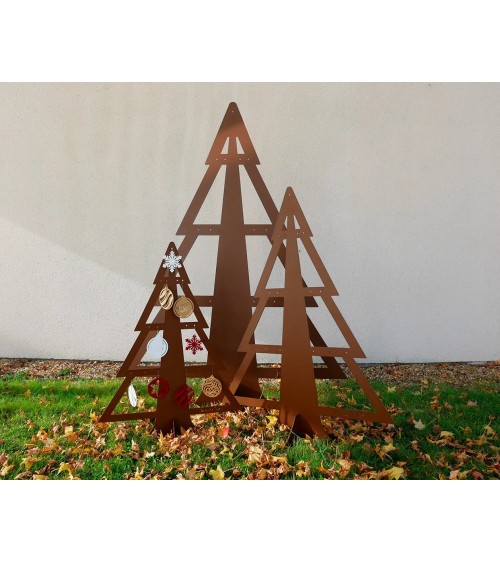 Sapin de Noël en métal | Décoration intérieur et extérieure