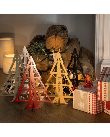 Sapin de Noël Miniature en métal