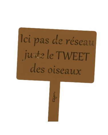 Pancarte de jardin en métal personnalisée - IDfer