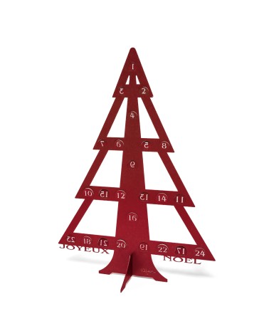 Calendrier de l'Avent métal – Sapin avec pochons réutilisables