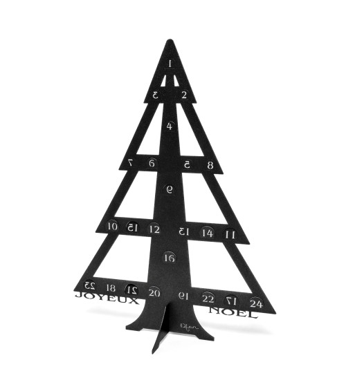 Calendrier de l'Avent métal – Sapin avec pochons réutilisables