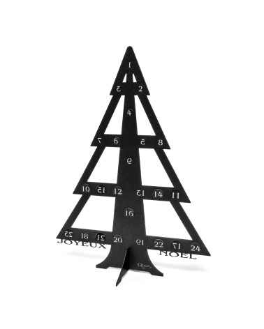 Calendrier de l'Avent métal – Sapin avec pochons réutilisables