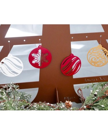 Boules de Noël en métal | Décoration de Noël design