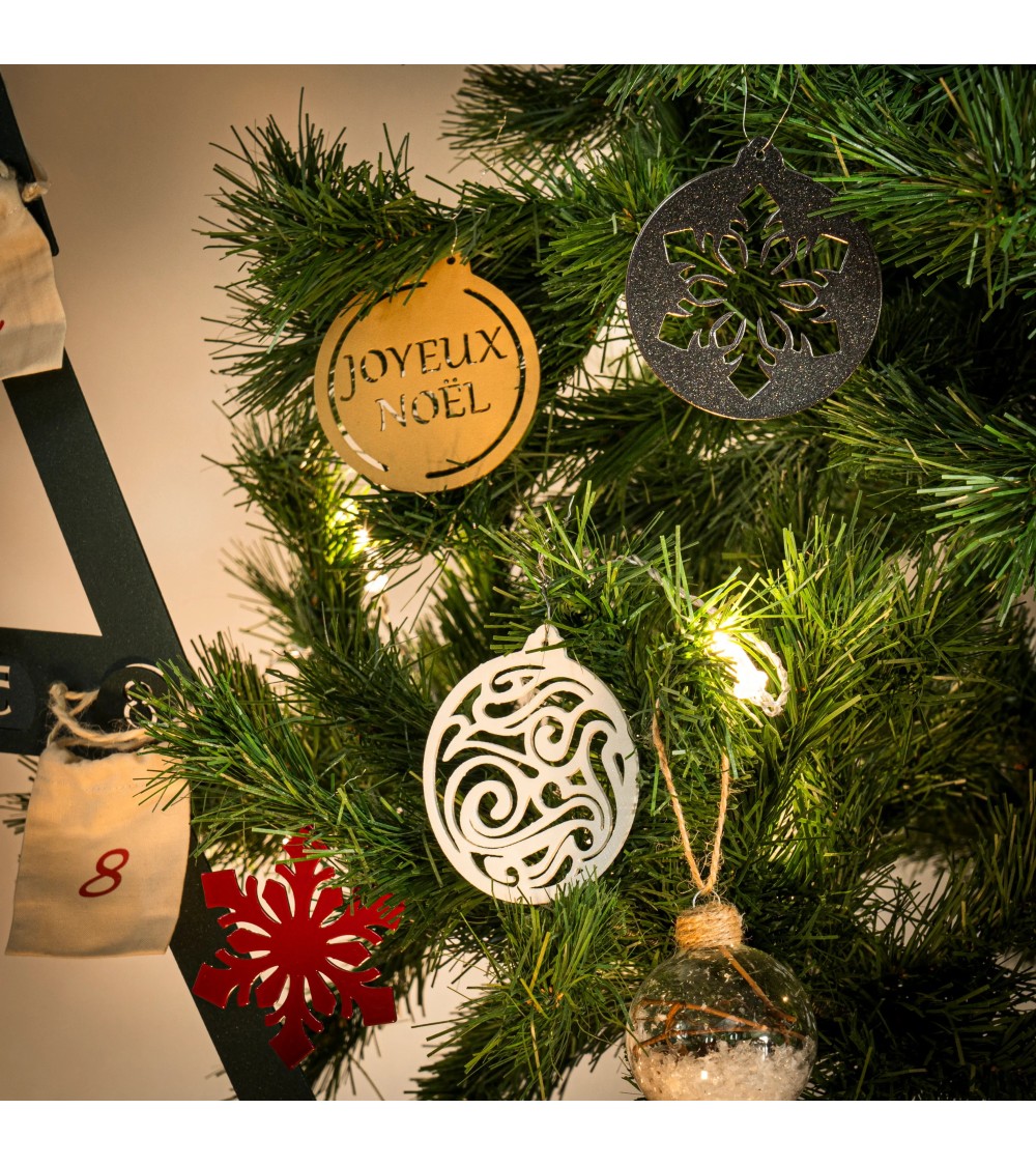Boules de Noël en métal | Décoration de Noël design