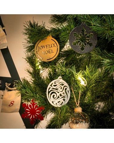 Boules de Noël en métal | Décoration de Noël design