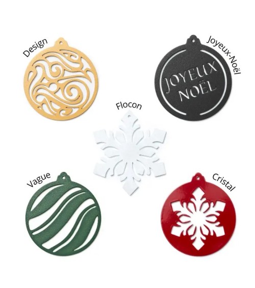 Boules de Noël en métal | Décoration de Noël design