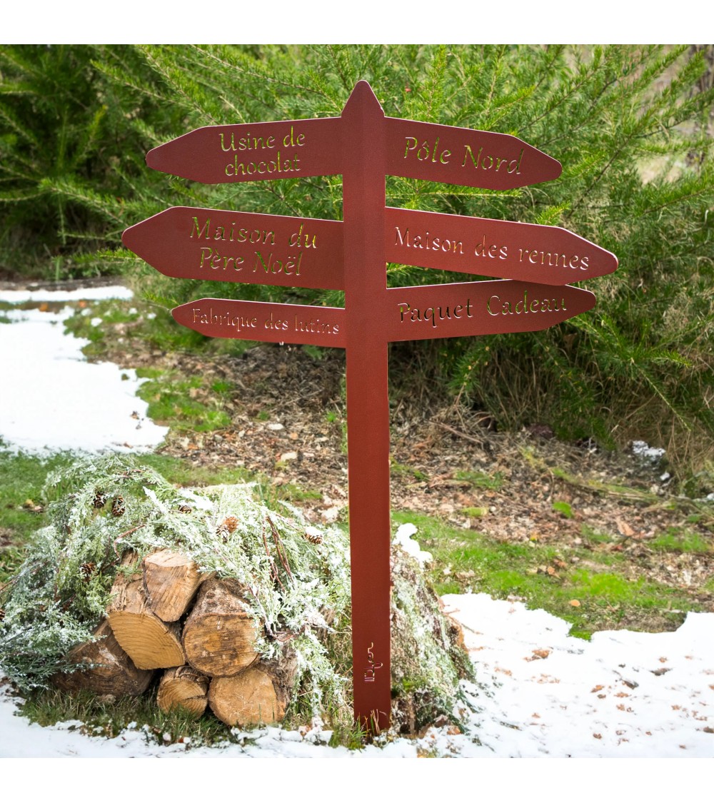 Panneau de Noël en métal | Décoration extérieure Noël