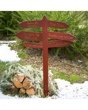 Panneau de Noël en métal | Décoration extérieure Noël