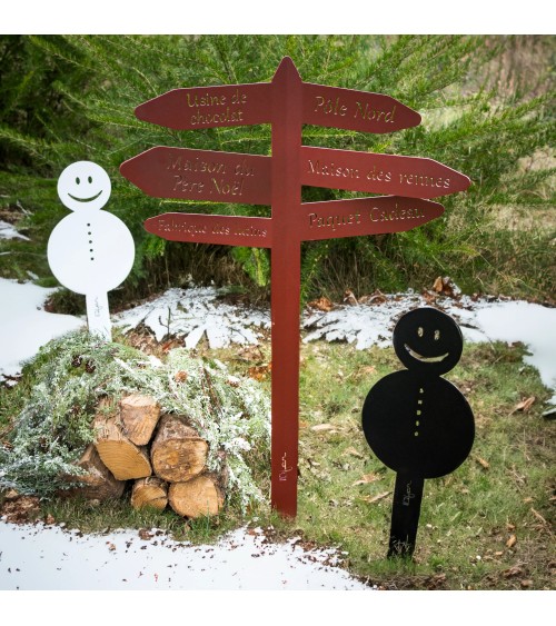 Panneau de Noël en métal | Décoration extérieure Noël