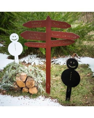 Panneau de Noël en métal | Décoration extérieure Noël