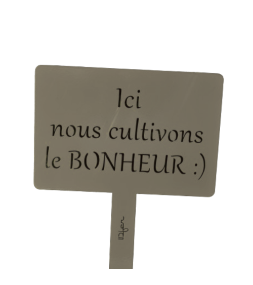 Pancarte de jardin en métal personnalisée - IDfer