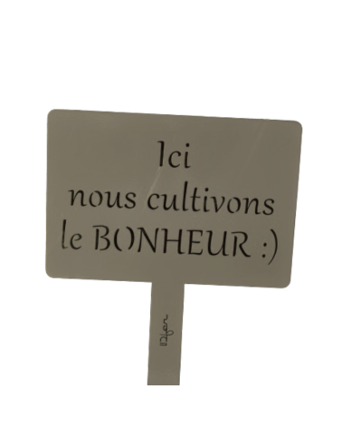 Pancarte de jardin en métal personnalisée - IDfer