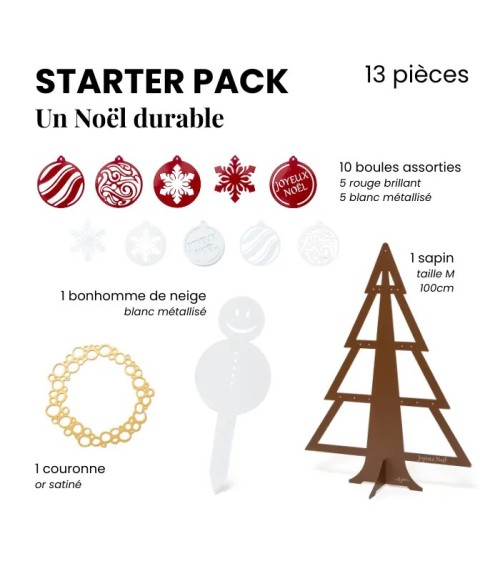 Starter Pack Déco de Noël – Sapin & déco en métal made in France