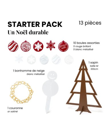 Starter Pack Déco de Noël – Sapin & déco en métal made in France